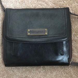 Tignanello black leather crossbody